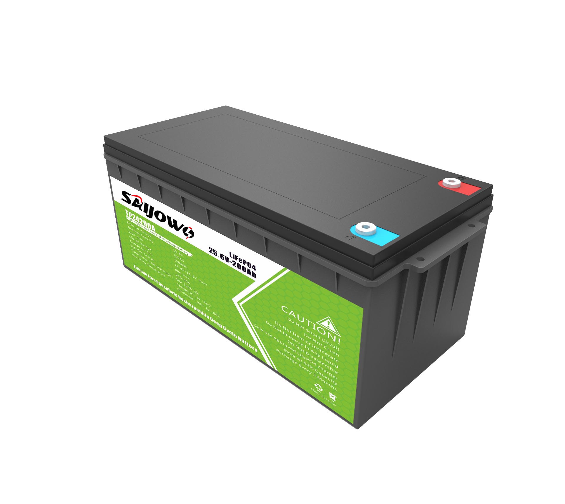 Saijowo 25.6V 200Ah 24V Lifepo4 Battery 