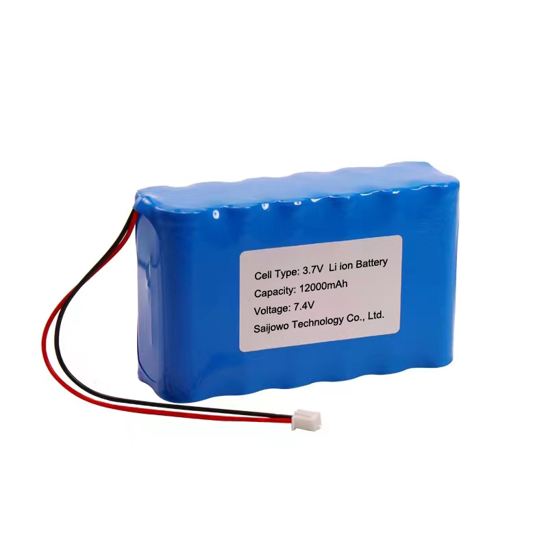 Rechargeable 2S 7.4V 12Ah Li ion Battery