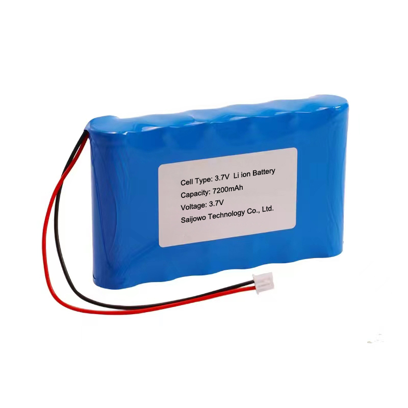 Rechargeable 18650 3.7V 7200mAh Li ion Cell Battery Pack